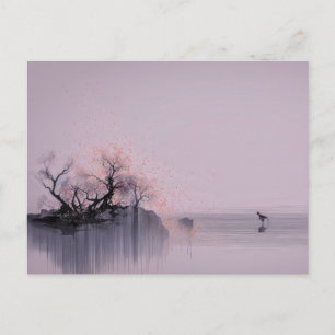 Minimalist Zen Landscape Postcard