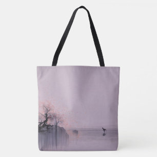 Minimalist Zen Landscape Tote Bag