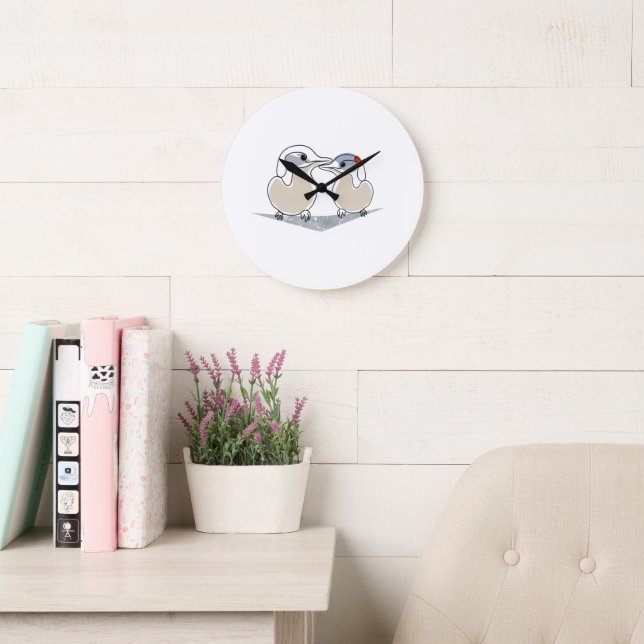 minimalistful Arctic Tern Love Clock (Reading Room)
