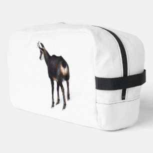 Minimalistic Alpine Chamois mountain goat on snow Dopp Kit