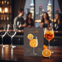 Minimalistic Aperol Spritz Bachelorette Party