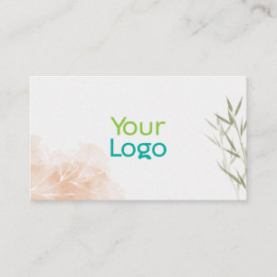Minimalistic Bamboo Floral Style Business Card