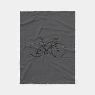 Minimalistic Bicycle Cycling,bike Rider Mountainbi Fleece Blanket