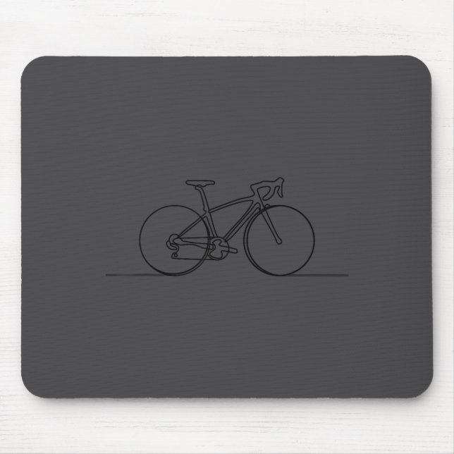 Minimalistic Bicycle Cycling,bike Rider Mountainbi Mouse Mat (Front)