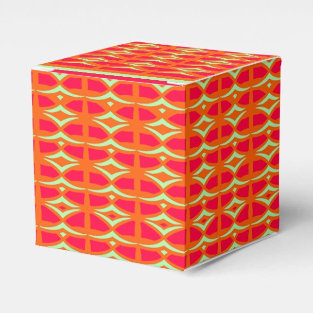 Minimalistic birds on grid  favour box (Front Side)