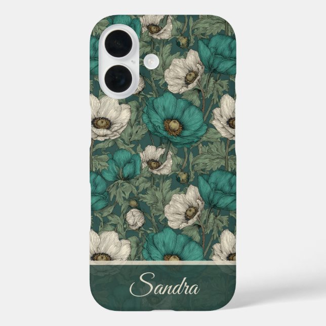 Minimalistic Birthday Party Anemones Custom Case-Mate iPhone Case (Back)