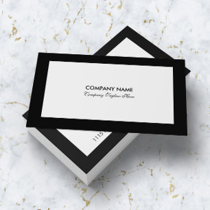 Minimalistic Black and White Business Card