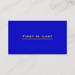 Minimalistic Blue Business Card
