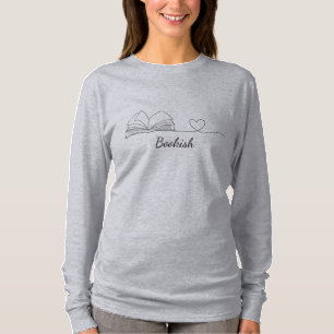 Minimalistic Book Lover Artwork T-Shirt