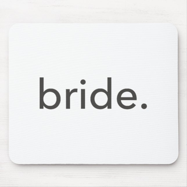 Minimalistic Bride. Minimal  Mouse Mat (Front)