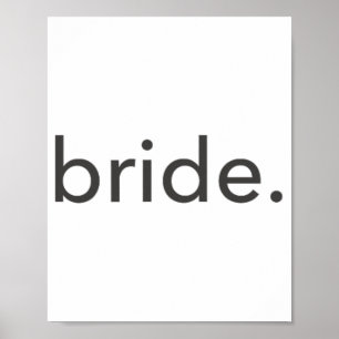 Minimalistic Bride. Minimal Poster