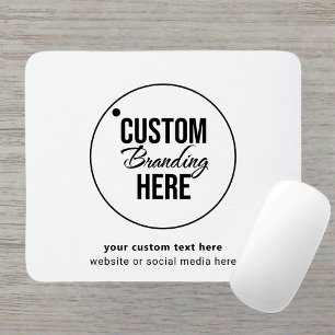 Minimalistic Business Logo Mouse Mat