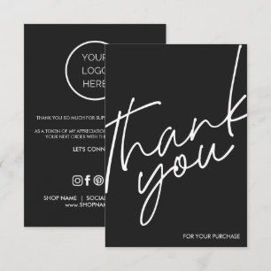 Minimalistic Cards Small Business Thank You Cards