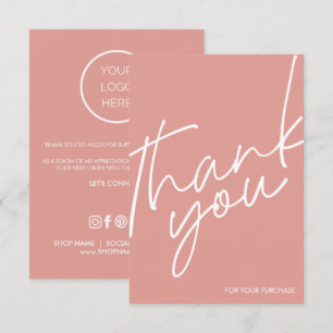 Minimalistic Cards Small Business Thank You Cards