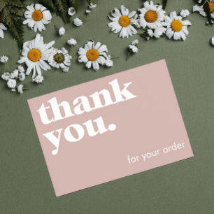 Minimalistic Cards Small Business Thank You Cards
