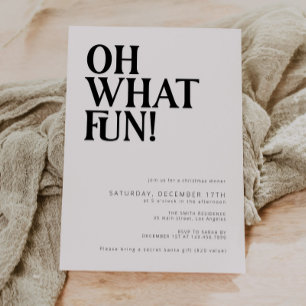 Minimalistic Christmas Party Invitation