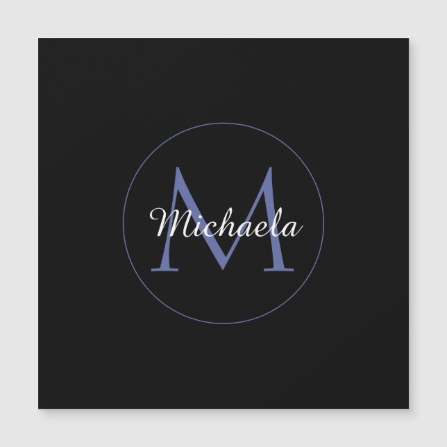 Minimalistic circle modern monogram initial name (Front)