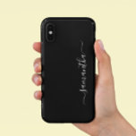 Minimalistic Custom Calligraphy Modern Handwritten iPhone 11 Case<br><div class="desc">This design is also available on other phone models. Choose Device Type to see other iPhone, Samsung Galaxy or Google cases. Some styles may be changed by selecting Style if that is an option. This design may be personalised in the area provided by changing the photo and/or text. Or it...</div>