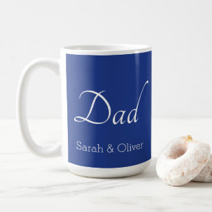 Minimalistic 'Dad' Mug with Child’s Names - Gift