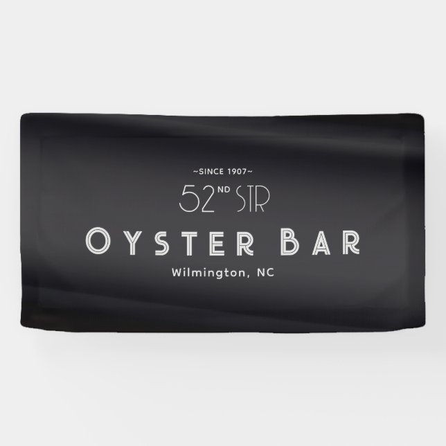 Minimalistic Deco Style | Black Pearl Banner (Horizontal)