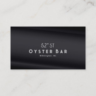 Minimalistic Deco Style Black Pearl Business Card