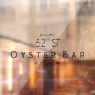 Minimalistic Deco Style   Gray  Window Cling