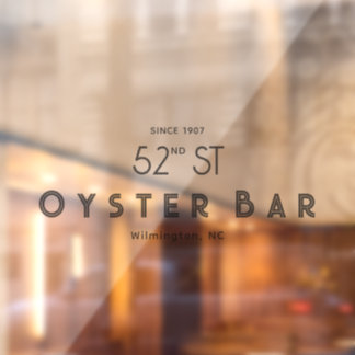 Minimalistic Deco Style | Grey  Window Cling