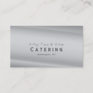 Minimalistic Deco Style Silver Pearl Business Card