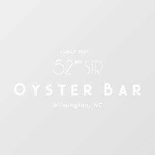 Minimalistic Deco Style   White Window Cling