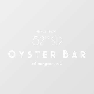 Minimalistic Deco Style | White Window Cling