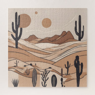Minimalistic desert art jigsaw puzzle