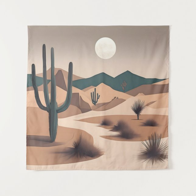 Minimalistic desert art tapestry (Front)