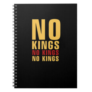Minimalistic Design No Kings Rebellious No Kings C Notebook