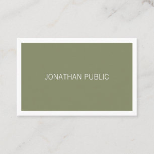 Minimalistic Design Simple Stylish Trendy Luxury Business Card