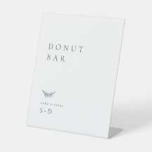Minimalistic Doughnut Bar Wedding Sign