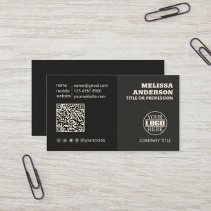 Minimalistic Dual Tone  Business Card