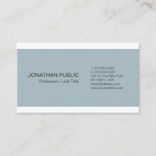 Minimalistic Elegant Director Manager Consultant Business Card