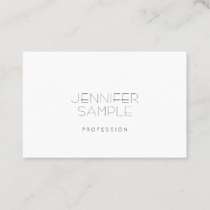 Minimalistic Elegant Simple Plain Professional Business Card