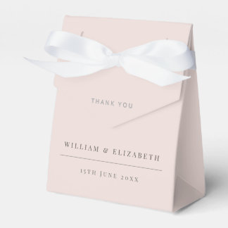 Minimalistic Elegant Warm Blush Favour Box