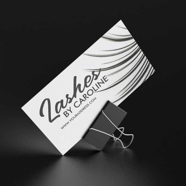 Minimalistic Eyelash Extensions Business Card (Perfect for business)