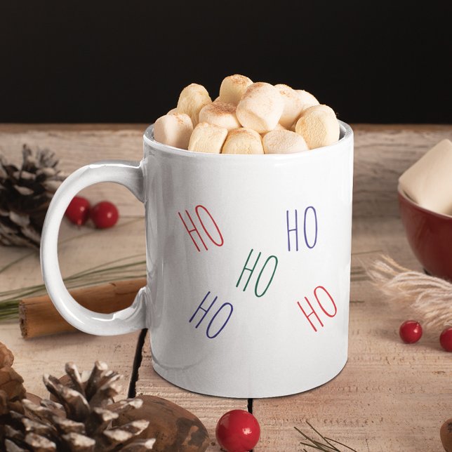 Minimalistic fun Ho Ho Ho Christmas  Coffee Mug (Creator Uploaded)