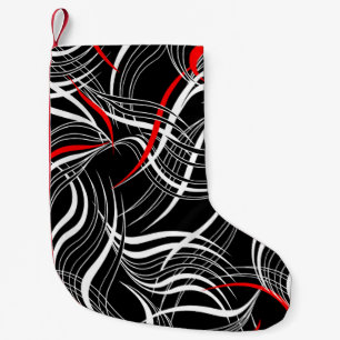 Minimalistic Geometric: Simple Artwork Pattern Small Christmas Stocking
