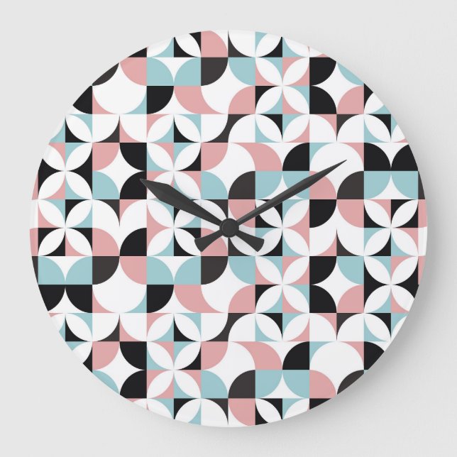 Minimalistic geometry, Scandinavian style artwork. Large Clock (Front)