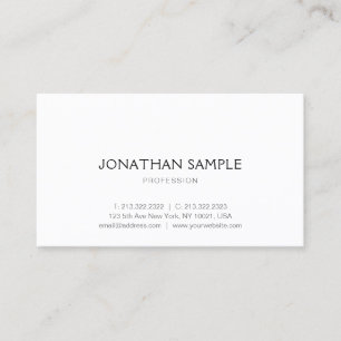 Minimalistic Graphic Design Modern Trendy Template Business Card