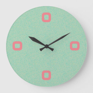 Minimalistic Graphic Quarterly digits on any Colou Large Clock