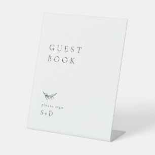 Minimalistic Guest Book Wedding Sign