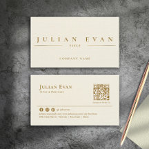 Minimalistic Ivory White Creamy Gold Professional