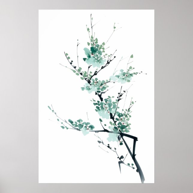 Minimalistic japanese zen garden poster (Front)