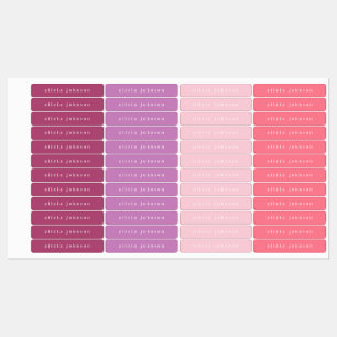Minimalistic Kids Name Labels for Girls