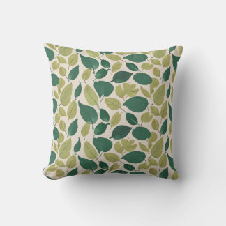 Minimalistic Leaves Pattern: Contemporary Nature Cushion